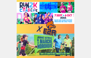 RUN 2K CHALLENGE &amp; JOURNEE NATIONALE DE LA MARCHE NORDIQUE