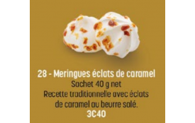 Meringues éclats de caramel