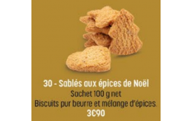 Sablés aux épices de Noël